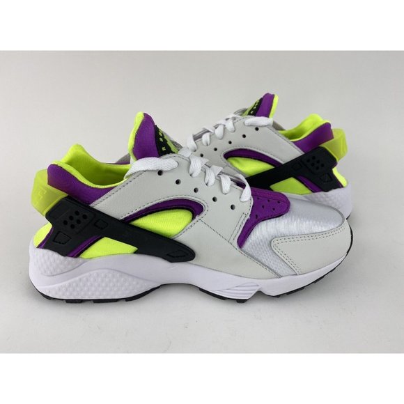 Nike Air Huarache Magenta Green White Women's Sneakers Shoes - Picture 11 of 12